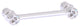 Carolina Crystal 3" Cabinet Pull, Polished Chrome