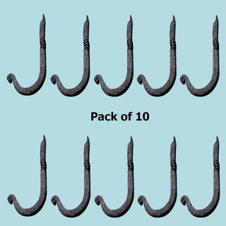 Hook Black RSF Iron Single 3 1/2"H X 1 1/4" Proj Pack of 10 |