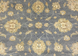 Peshawar Sitora Gray Hand-Knotted Rug, 8'1x9'11