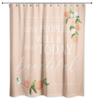 Love People 2 71x74 Shower Curtain