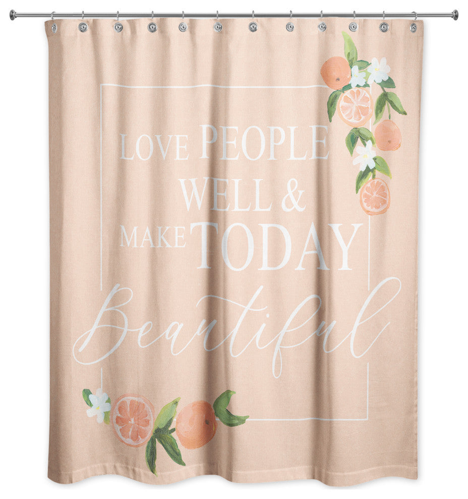 Love People 2 71x74 Shower Curtain