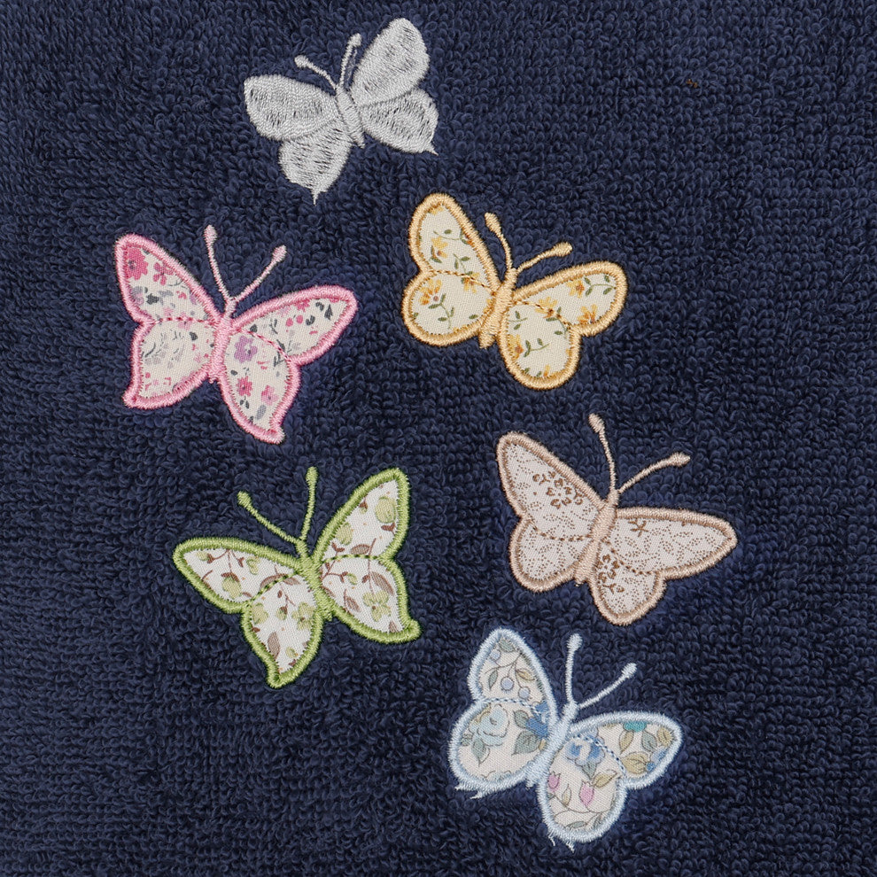 Linum Home Textiles 100% Turkish Cotton MARIPOSA 4PC Embellished Towel Set