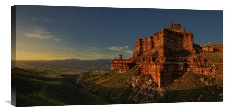 "Small Canyon" Stretched Canvas Giclee by David Martin Castan, 24x12"