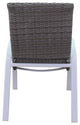 Courtyard Casual Santa Fe Wicker Chairs, Set of 4, White