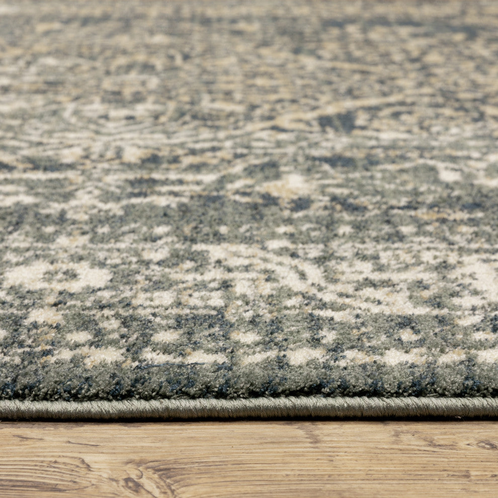 Oriental Weavers Fiona Indoor Rug Blue/ Beige 2'3" X 7'3"