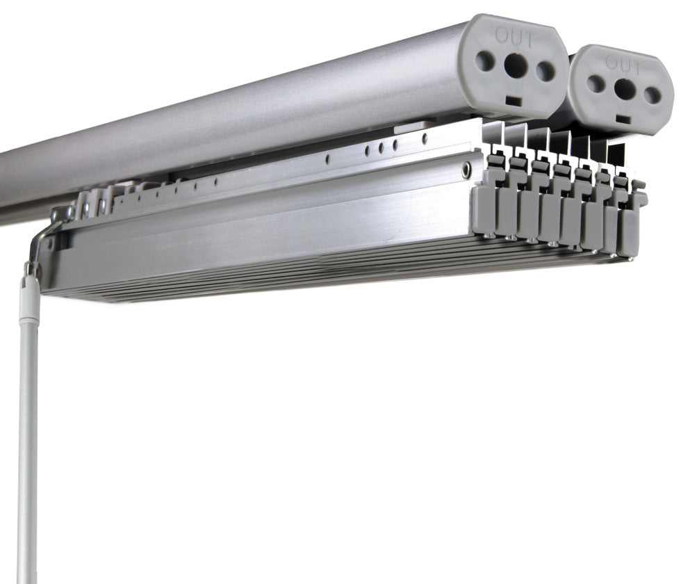 Scarlet 8-Panel Track Extendable Vertical Blinds 130-175"W