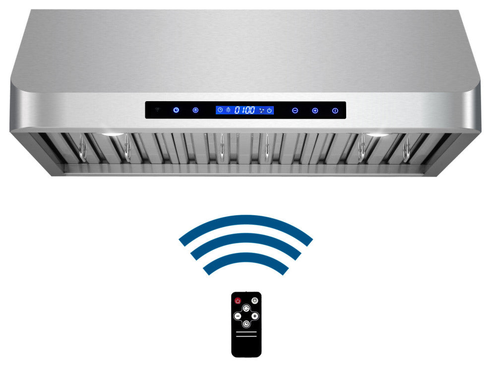 Cosmo Modern Under-Cabinet Range Hood, Touch Screen, 30"