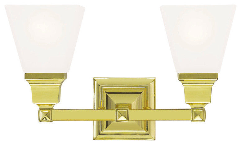 Mission Bath Light, Polished Brass