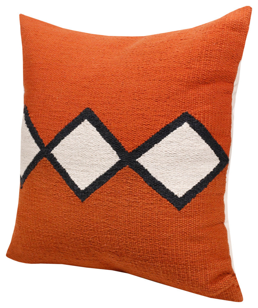 Southwestern Woven Center Diamond Throw Pillow, 20" x 20"