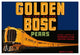 "Golden Bosc Limited Edition Pears" Digital Paper Print by Retrolabel, 24"x17"