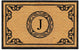 A1HC Hand-Crafted by Artisans Geneva Monogrammed Entry Doormat, 30"x48", J