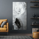 "Dark Ranunculus I B" Frameless Reverse Printed Tempered Art Glass Wall Art