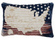 American Spirit 15x25 Map Pillow, Multi