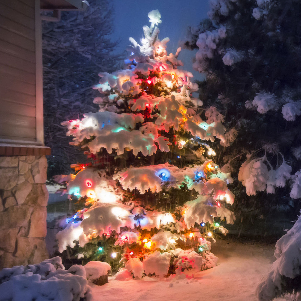 Liteup110 Solar String Lights 110 Count For Holiday Or Party Outdoor Lights, Mul