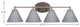 Capri 4-Light Bath Bar, Brushed Nickel/Gray Matrix