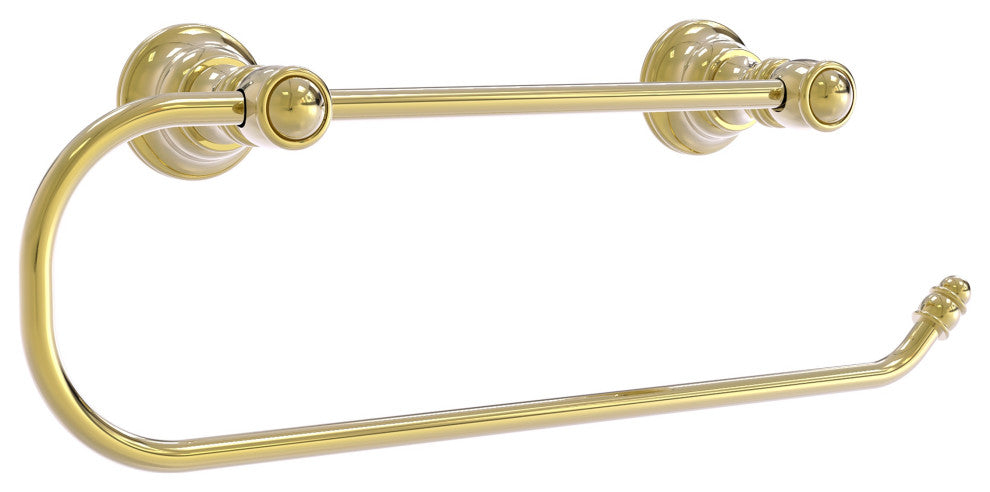 Carolina Wall Mounted Paper Towel Holder, Unlacquered Brass