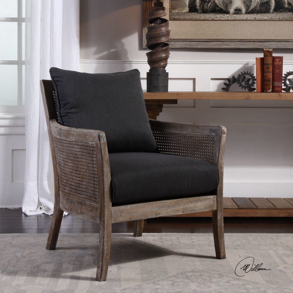 Uttermost Encore Dark Gray Armchair