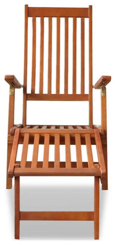 vidaXL Deckchair Patio Lounge Chair Folding Sunlounger Sunbed Solid Acacia Wood