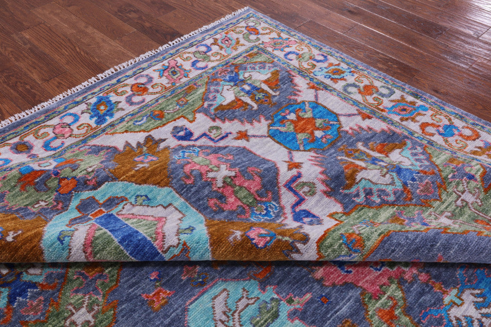 8' 2" X 10' 6" Turkish Oushak Handmade Wool Rug - Q15478
