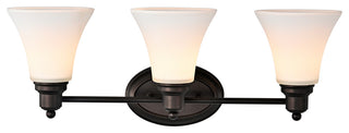CHLOE Lighting Janet Contemporary 3-Light Rubbed Bronze Bath Vanity Fixture