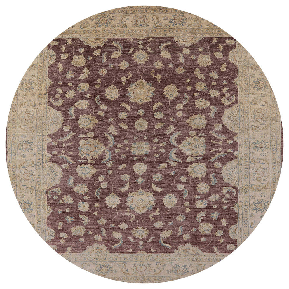 Ahgly Company Indoor Round Mid-Century Modern Area Rugs, 7' Round