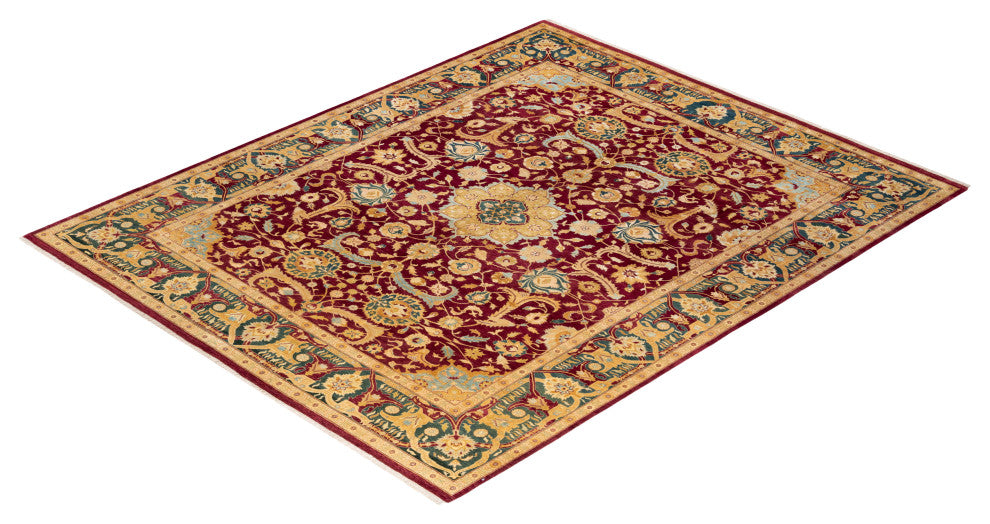 Mogul, One-of-a-Kind Hand-Knotted Area Rug Red, 8' 2" x 10' 0"