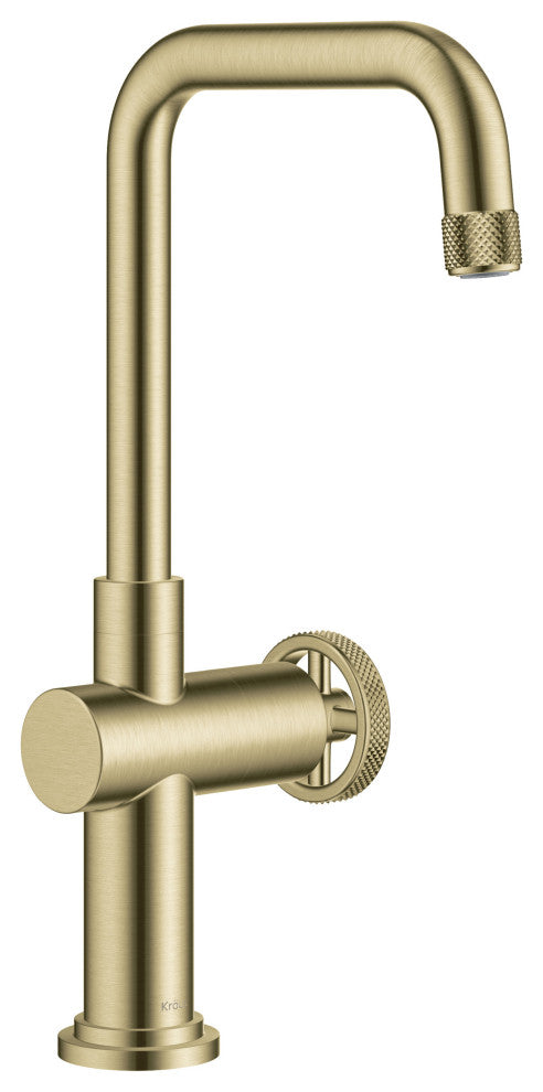 Urbix Bridge Kitchen Faucet, Brushed Gold, Kpf-3127bg