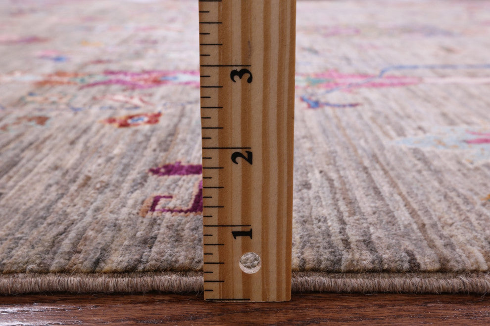 5' 1" X 6' 9" Tribal Persian Gabbeh Handmade Wool Rug Q9978