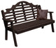 Cedar Marlboro Bench, Walnut Stain, 4 Foot