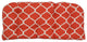42"X19" U-Shaped Patterned Polyester Tufted Settee/Bench Cushion, Landview Mango