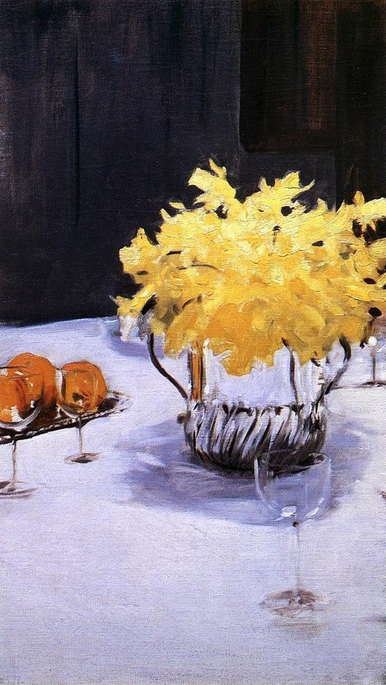 John Singer Sargent Still Life With Daffodils, 15"x30" Wall Decal