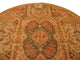 Hand-Tufted Wool Red Transitional Floral Piazza Rug, 6' Round