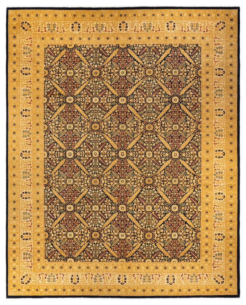 Namhkan One-of-a-Kind Hand-Knotted Area Rug Blue, 10'2"x13'3"