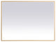 Modern Brass Led Mirror