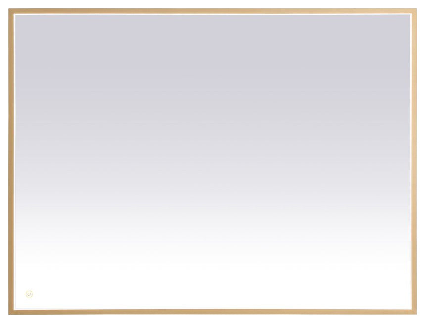 Modern Brass Led Mirror