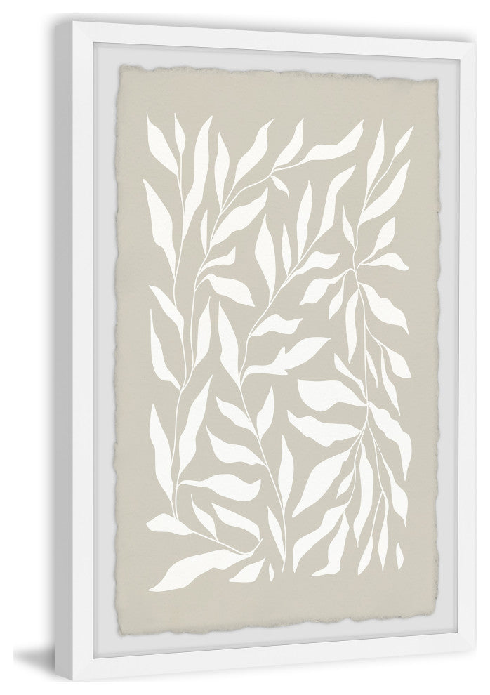 "Leaf Collage" Framed Painting Print, 20x30