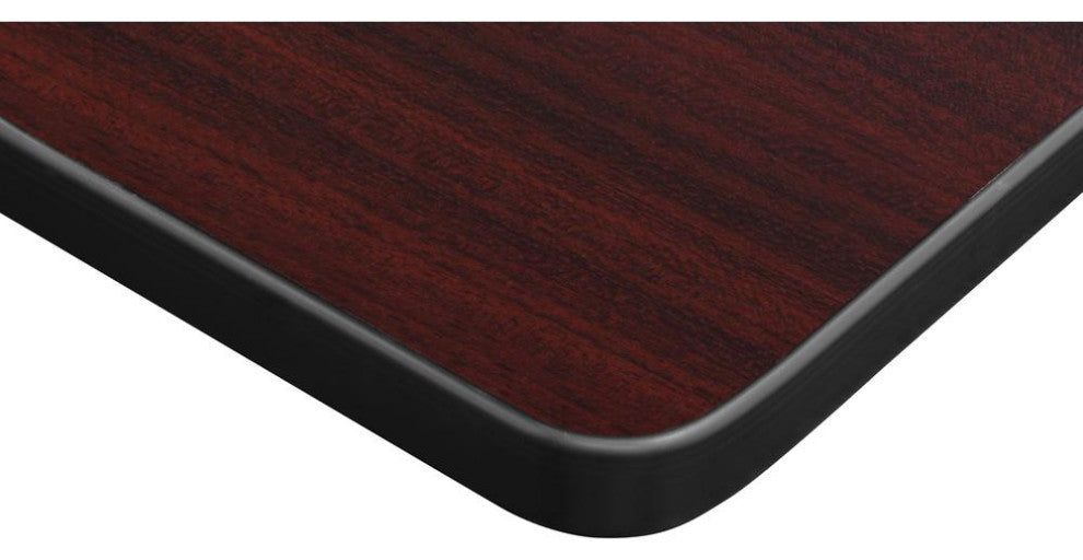 48 x 24 Kee Mobile Training Table- Mahogany/ Black