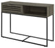 Jackson 42" Modern Slat Door Entry Table - Slate Grey