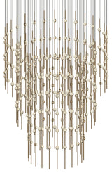 Sonneman 2174.C Constellation Centaurus Pyramid 3 Light 48"W LED - Satin Brass