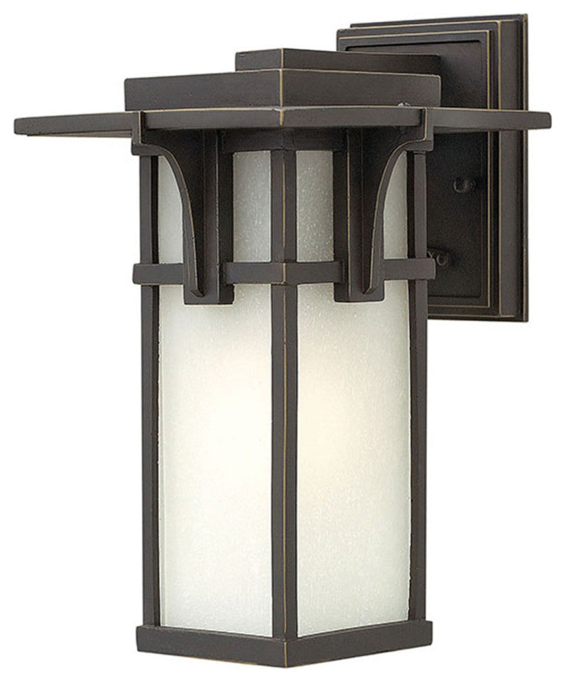 Hinkley Manhattan Small Wall Mount Lantern, Oil Rubbed Bronze
