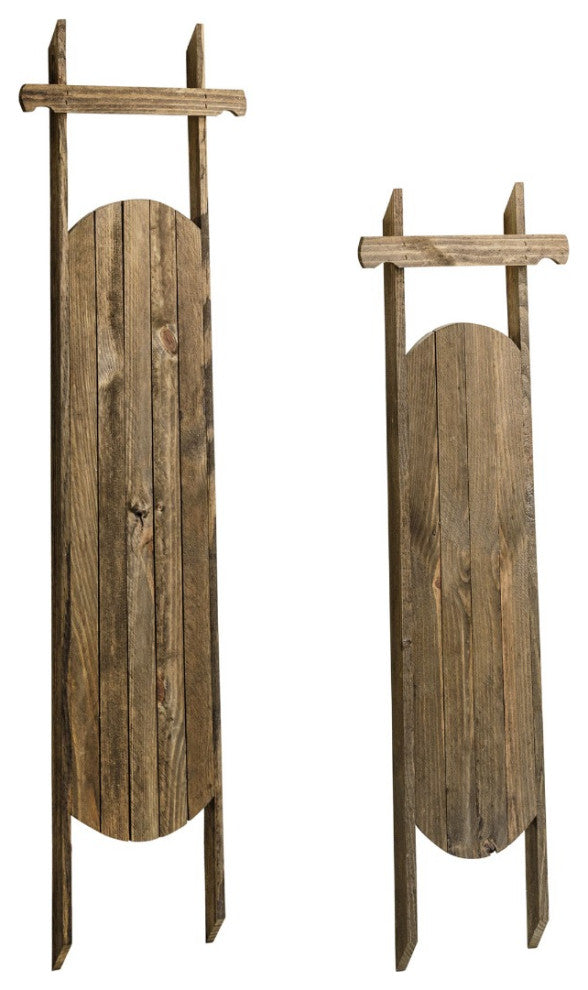 Mistletoe Two-Piece Decorative Large Sled Bundle