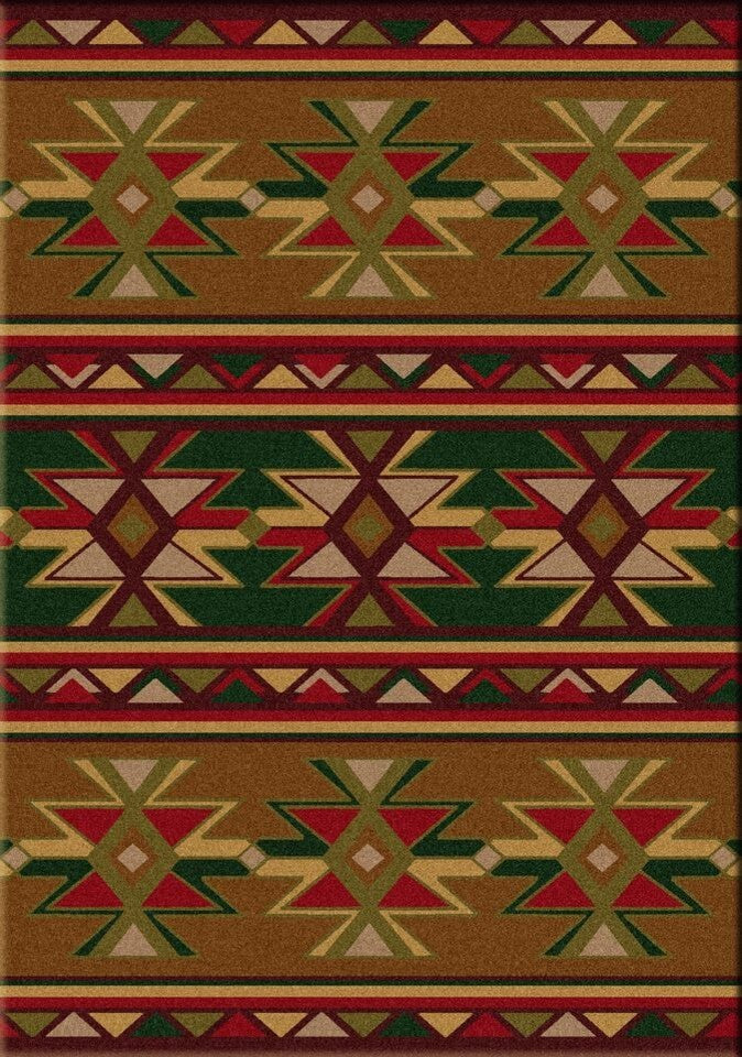 Dakota Star Rug, Green, 3'x4', Scatter