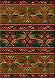 Dakota Star Rug, Green, 3'x4', Scatter
