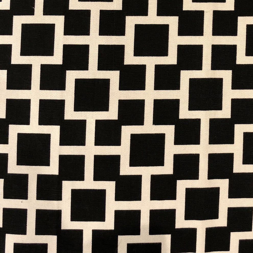 Petunia Black and White Luxury Throw Pillow, 16"x16"