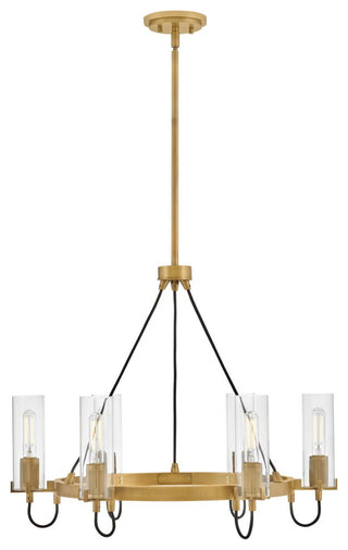 Ryden LED Chandelier, Heritage Brass