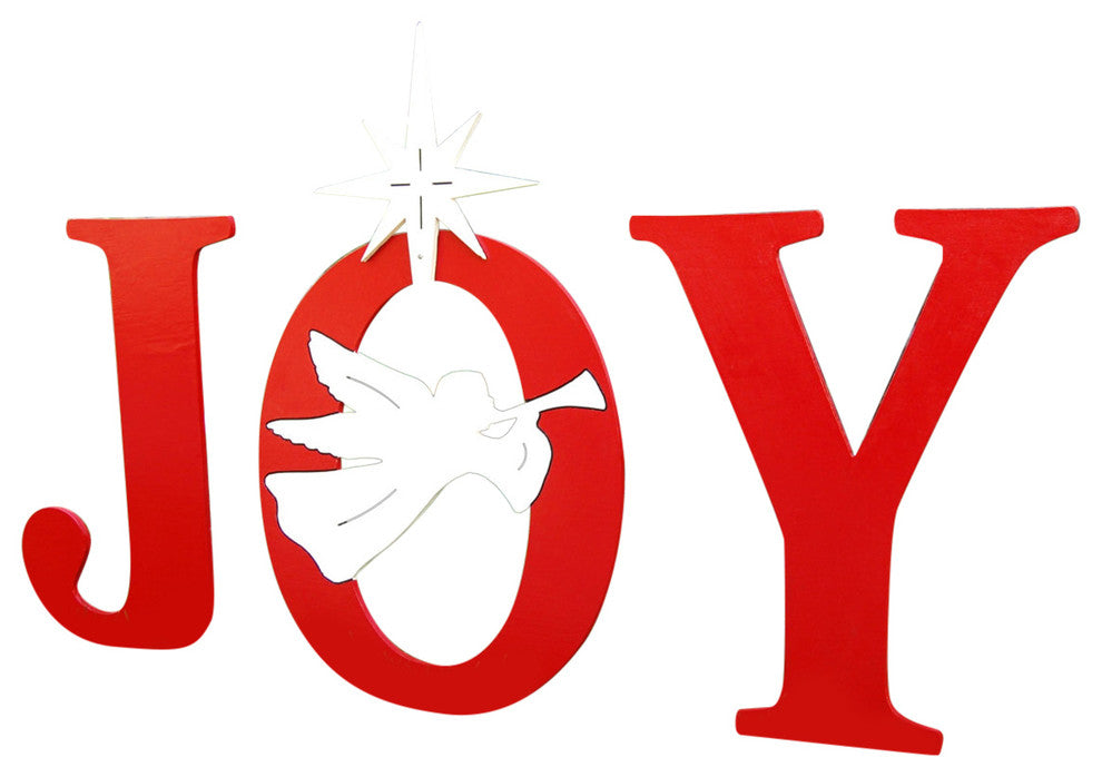Joy Stake Sign With Trumpeting Angel