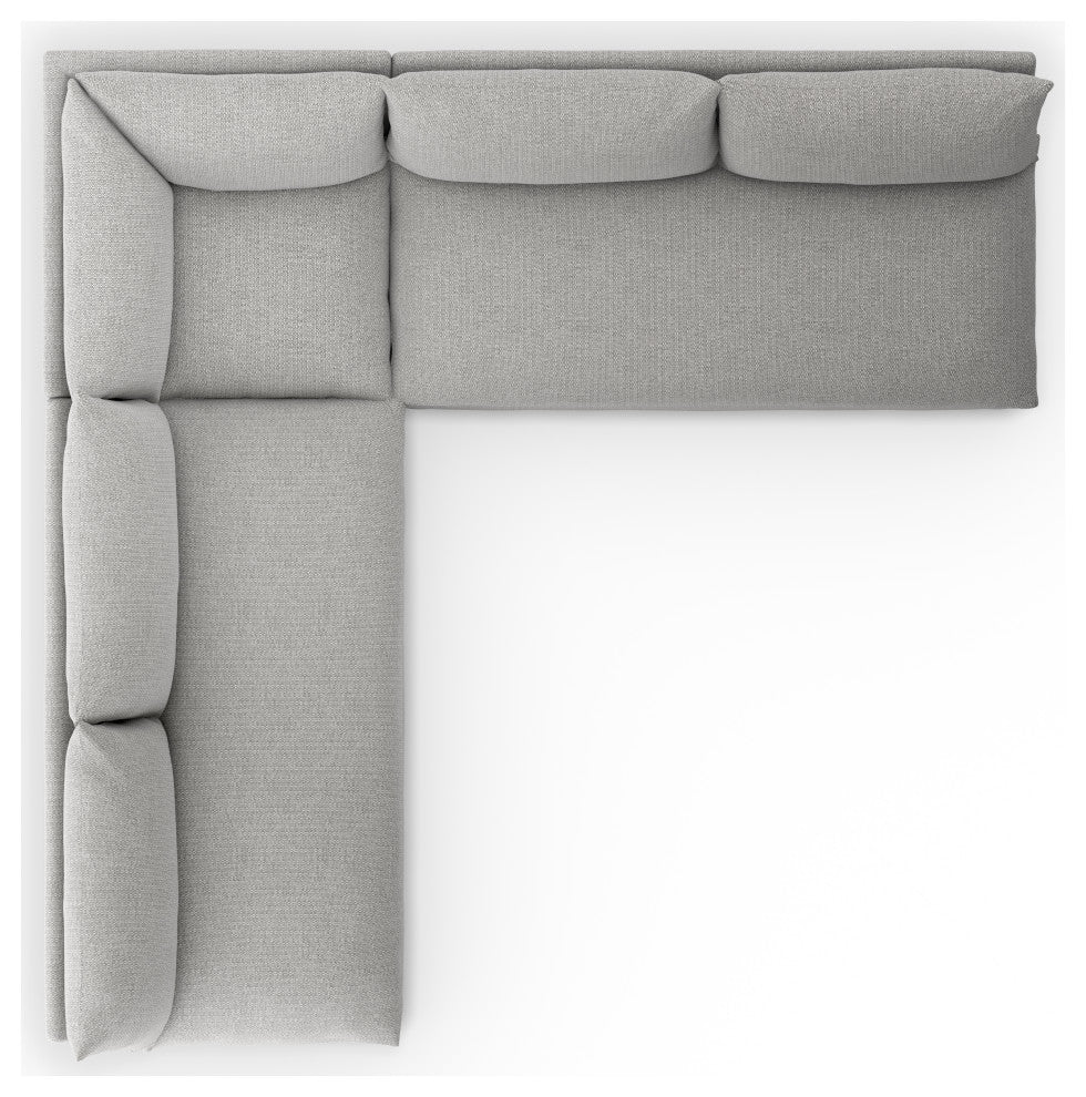 Grant Outdoor 3 Pc Sectional-Faye Ash