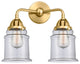 Innovations 288-2W-SG-G182 Canton 2 Light 14" Bath Vanity Light, Satin Gold