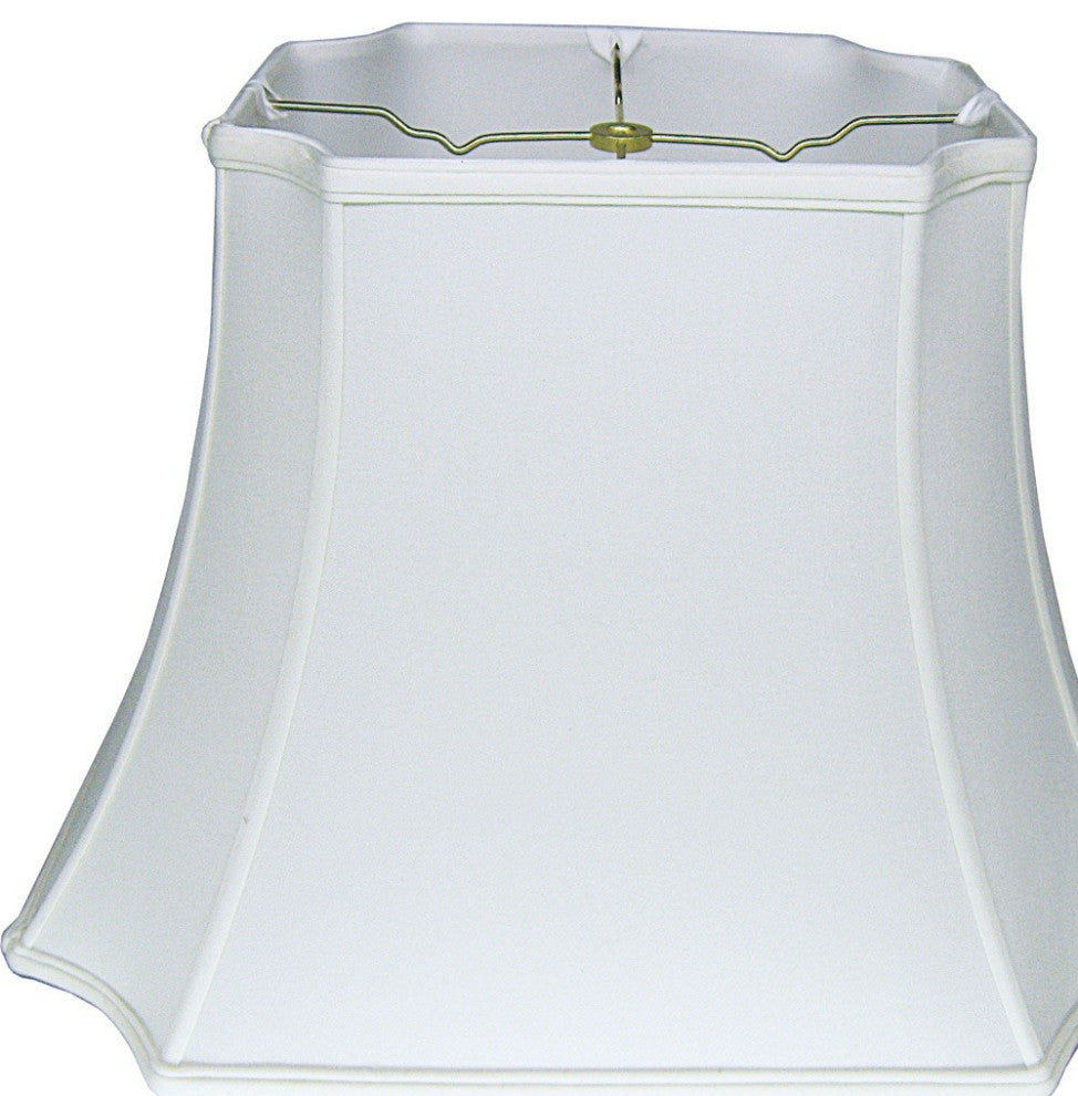 11" Snow Inverted Rectangle Shantung Lampshade