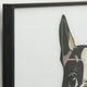 "Boston Terrier" Printed Wall Art With Black Anodized Aluminum Frame